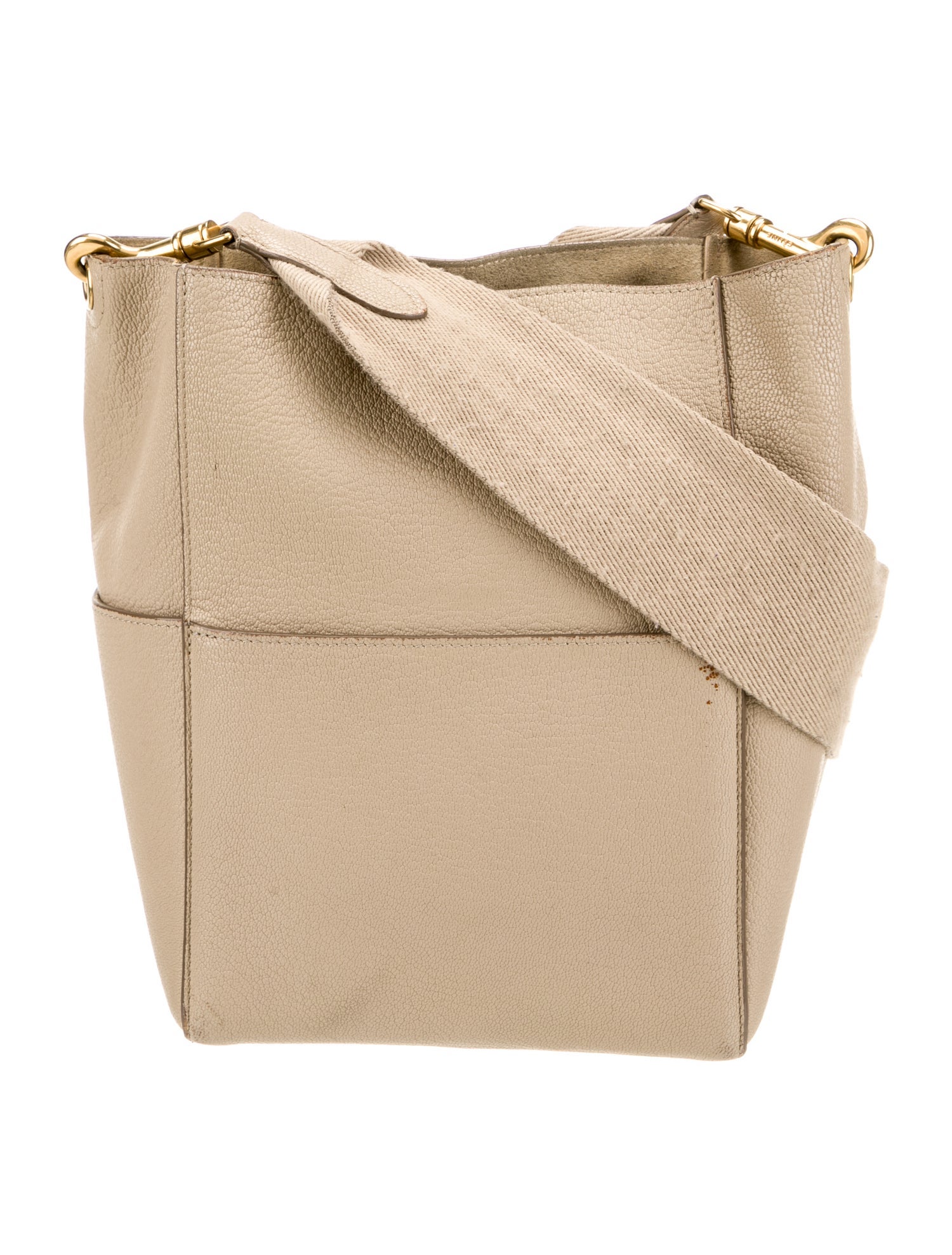 Celine Leather Seau Sangle Small